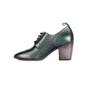 Green Plain Leather Ankle Bootie (PAK-SER-19-10-13697|MIS/1)