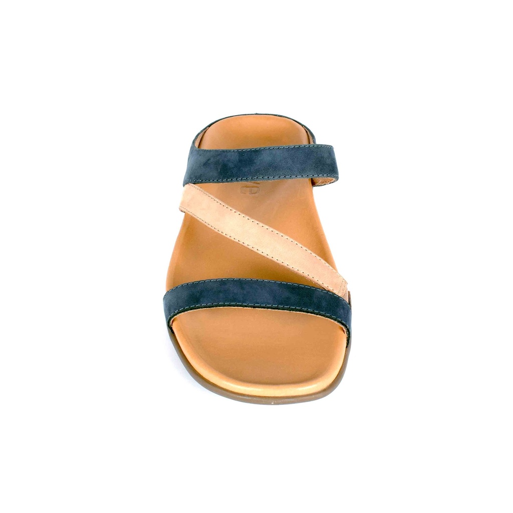 Blue Plain Microfiber Suede Sandal (PAK-SER-19-07-13252|MIS/1)