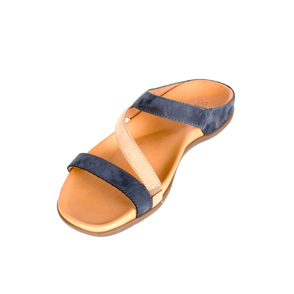 Blue Plain Microfiber Suede Sandal (PAK-SER-19-07-13252|MIS/1)