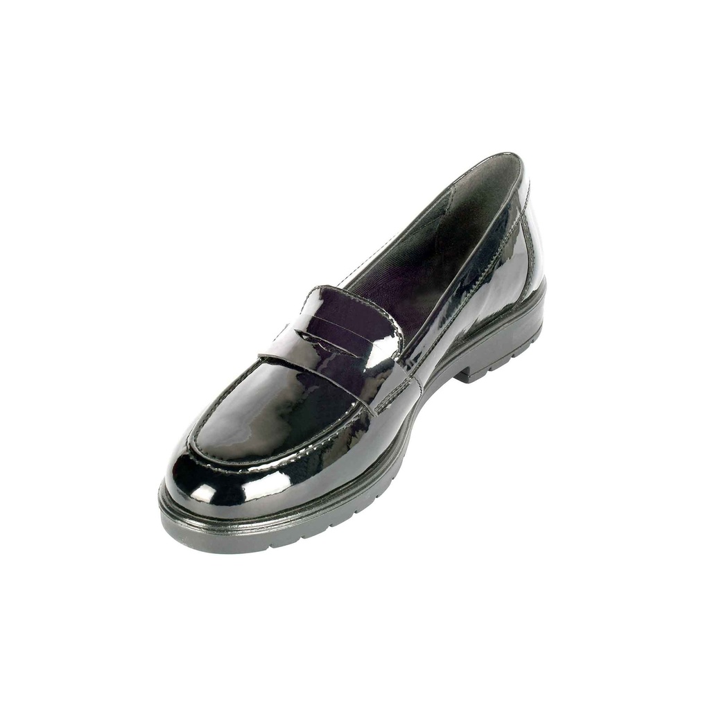 Black Plain Patent Leather Loafer (PAK-SER-16-11-7893-SP|MIS/1)