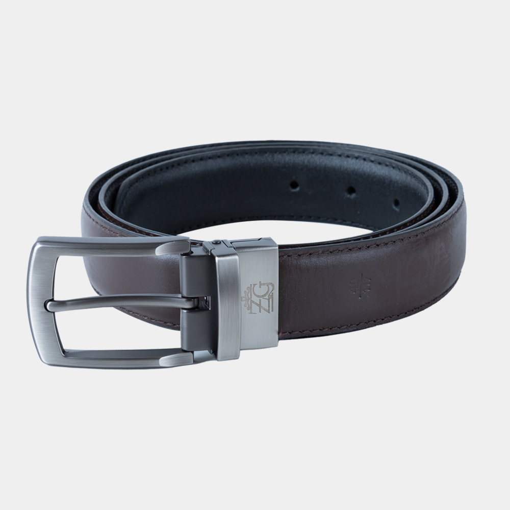 Men's Reversible Leather Belt (ZAL-18/BTL-2|SHN)